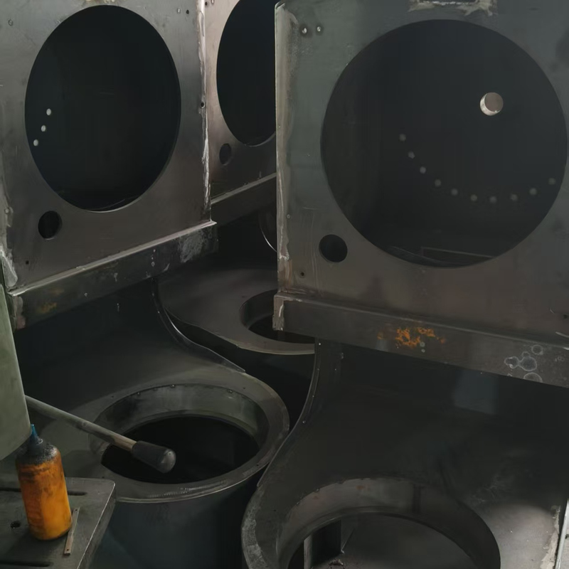 Yoshan coffee roaster – c sheetmetal welding roaster body before paint