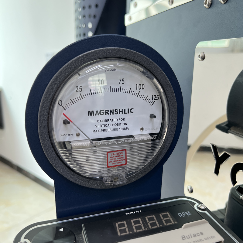 Yoshan coffee roaster – e1 burner gas gas pressure gauge closeup