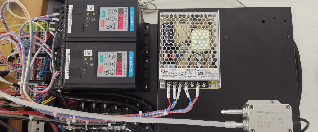 Yoshan coffee roaster – e2 control panel control cabinet wiring open