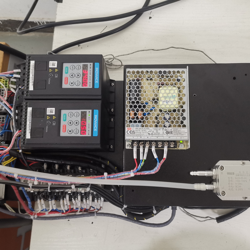 Yoshan coffee roaster – e2 control panel control cabinet wiring open