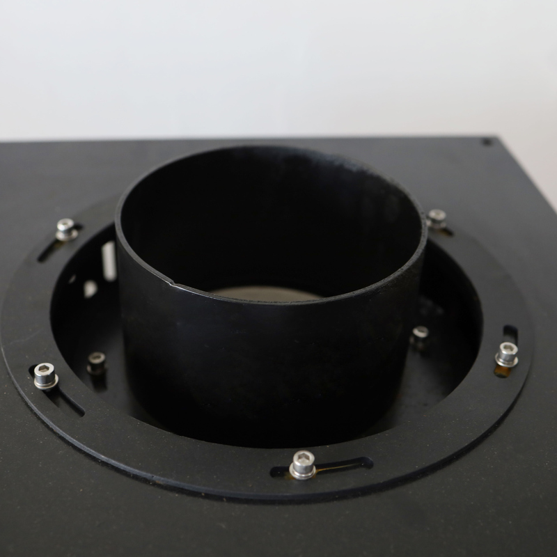 Yoshan coffee roaster – h2 installation exhaust exhaust flange top