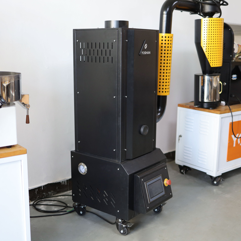 Yoshan SD-1.5 Pro roaster with afterburner in the factory
