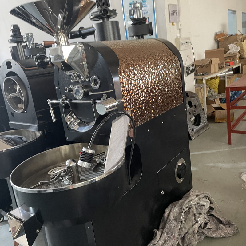Coffee roaster assembly in the Yoshan workshop